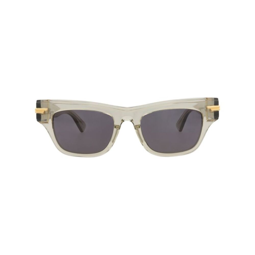 Bottega Veneta Square-Frame Acetate Sunglasses Beige Womens